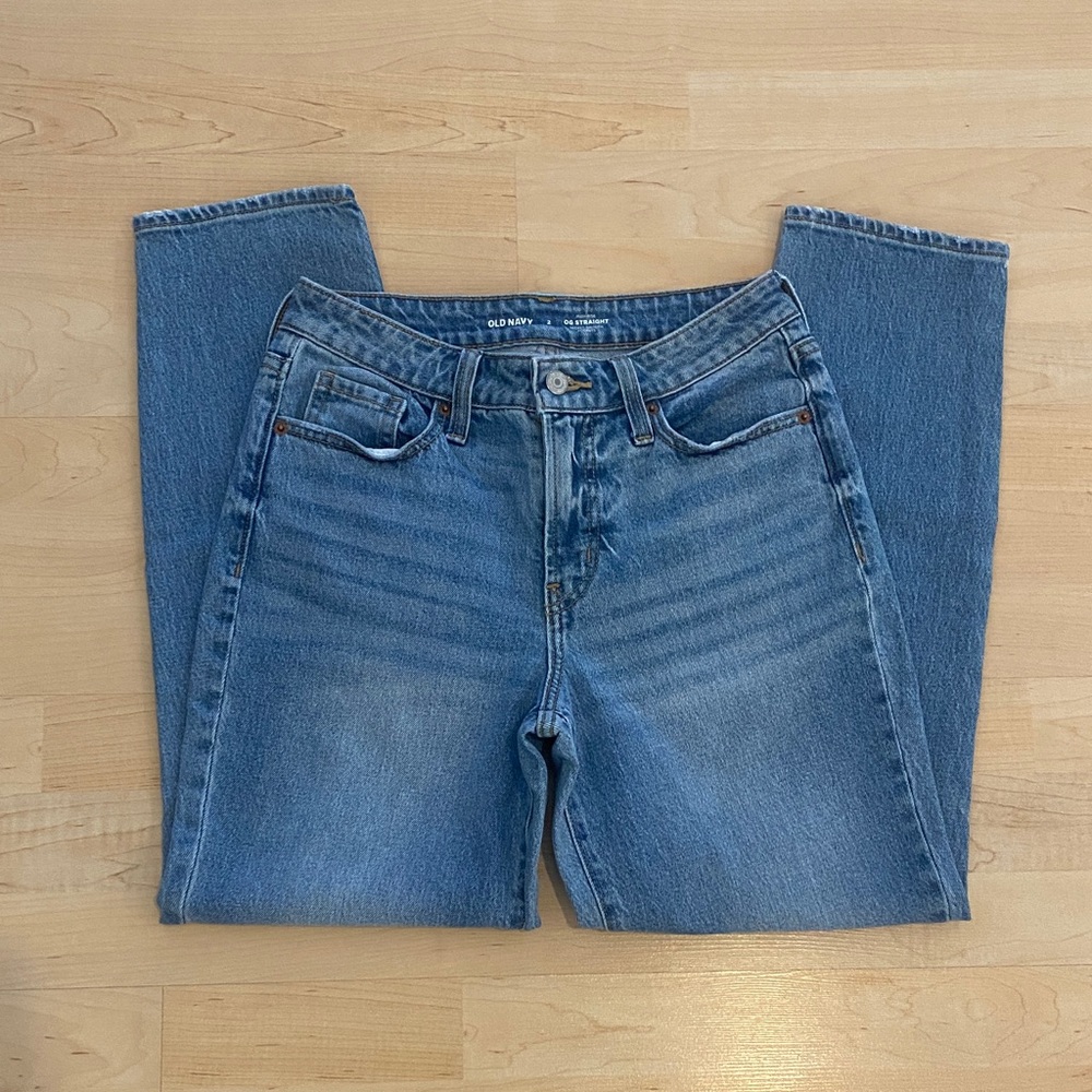 Old Navy High-Rise Blue Mom Jeans